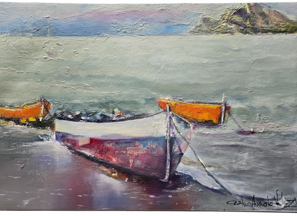 "El Reposo” – Original Palette Knife Oil Painting on Canvas